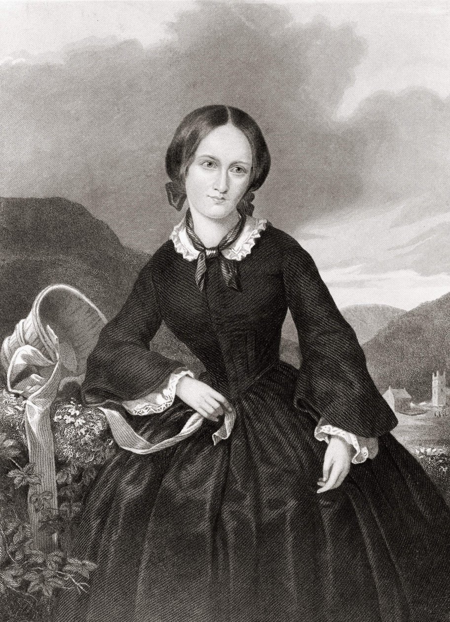 Porträtt av Charlotte Bronte (1816 - 1855), poet och romanförfattare. av Unknown artist