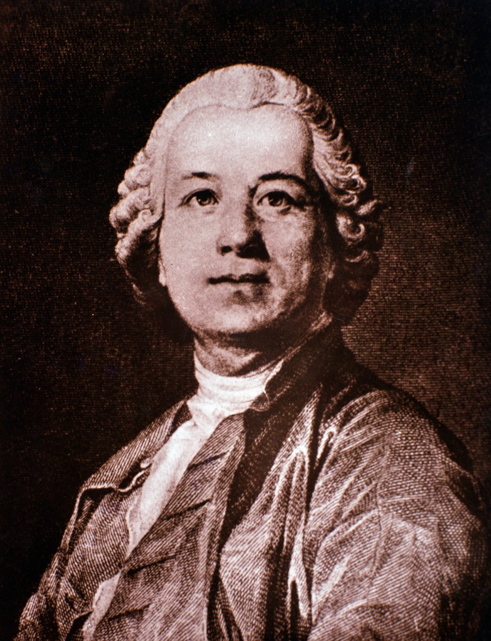 Porträtt av Christoph Gluck (gravyr) av Unknown artist
