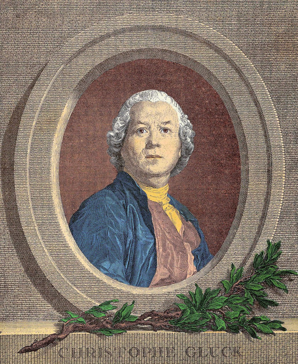 Porträtt av Christoph Willibald, riddare VON GLUCK (1714 - 1787) tysk kompositör av Unknown artist