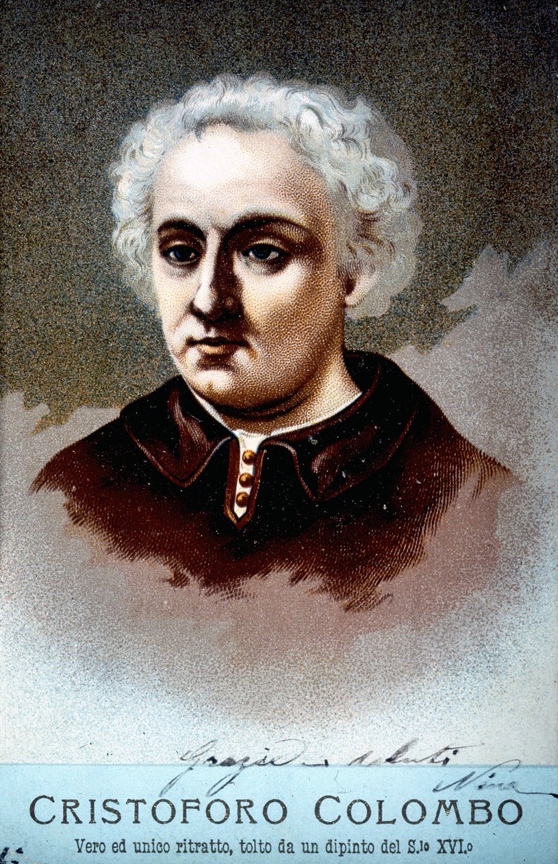 Porträtt av Christopher Columbus av Unknown artist