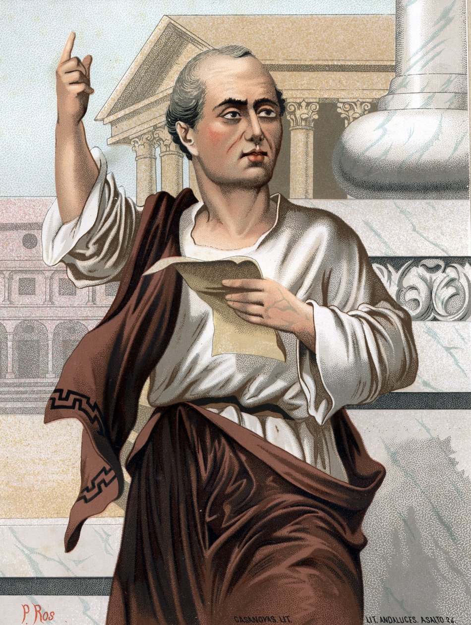 Porträtt av Cicero på latin Marcus Tullius Cicero romersk politiker, talare och författare av Unknown artist