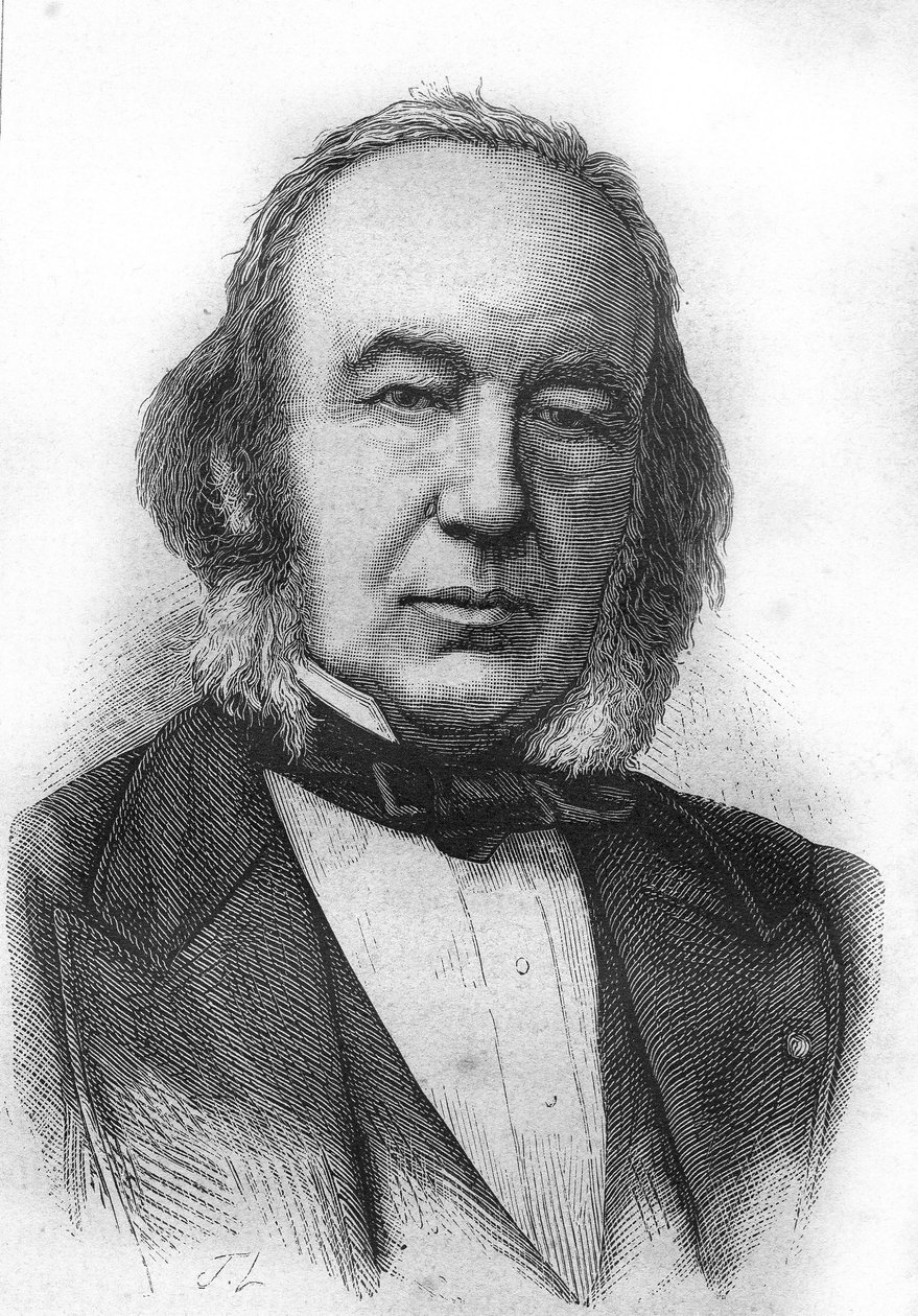 Porträtt av Claude Bernard (1813 - 1878) fransk fysiolog - i "" L