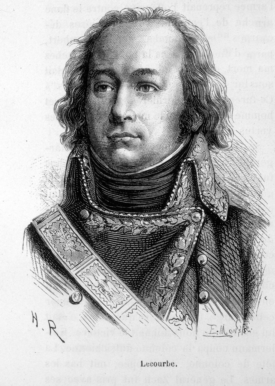 Porträtt av Claude Jacques Lecourbe, fransk general (1759 -1815). av Unknown artist