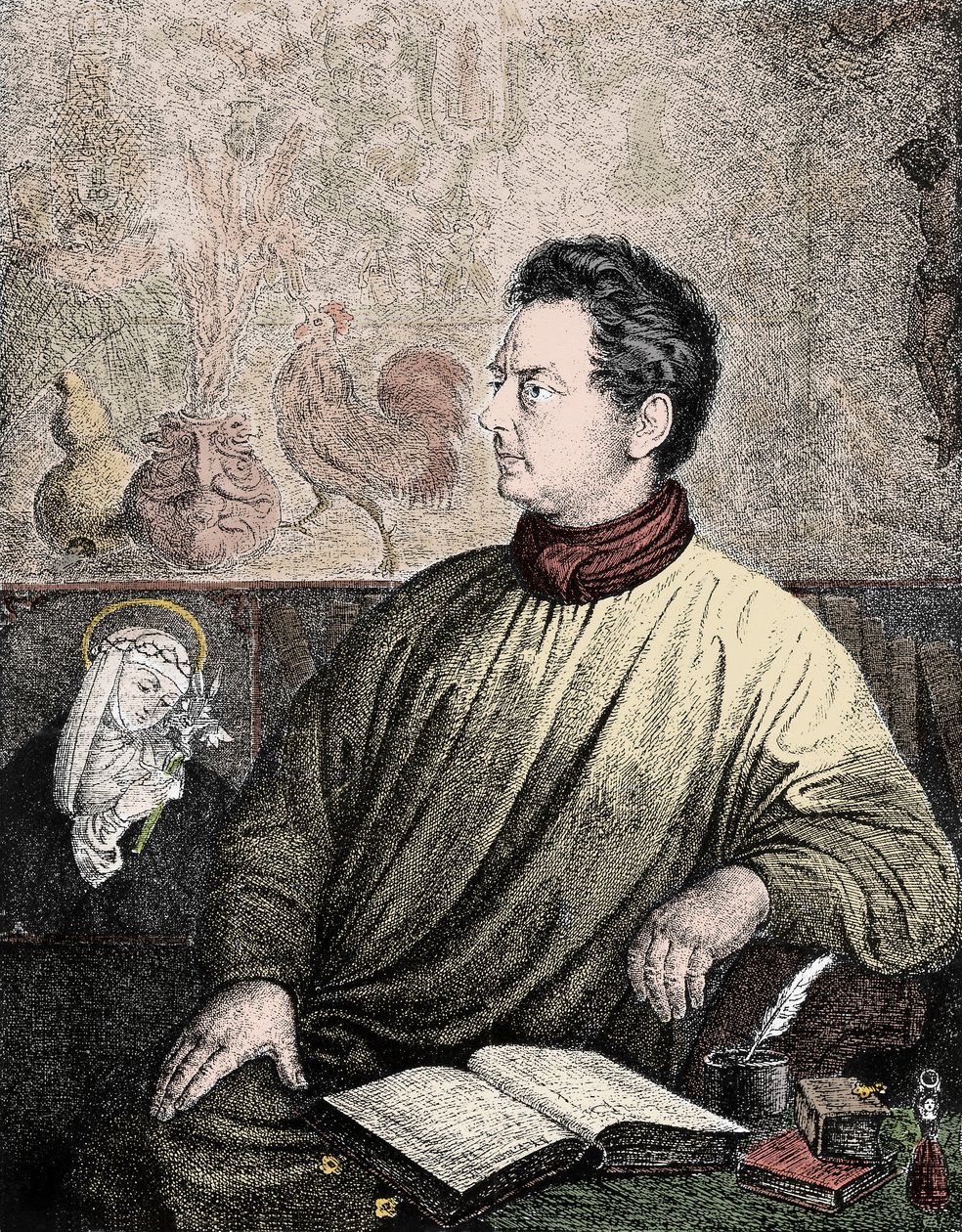 Porträtt av Clemens Brentano (1778-1842), tysk författare och poet - Porträtt av Clemens Maria Brentano av Unknown artist