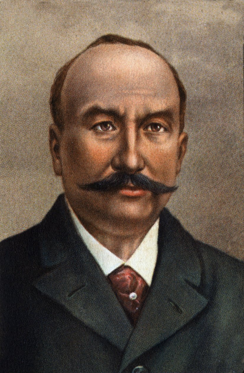 Porträtt av Clement Ader, fransk ingenjör och flygets pionjär. av Unknown Artist
