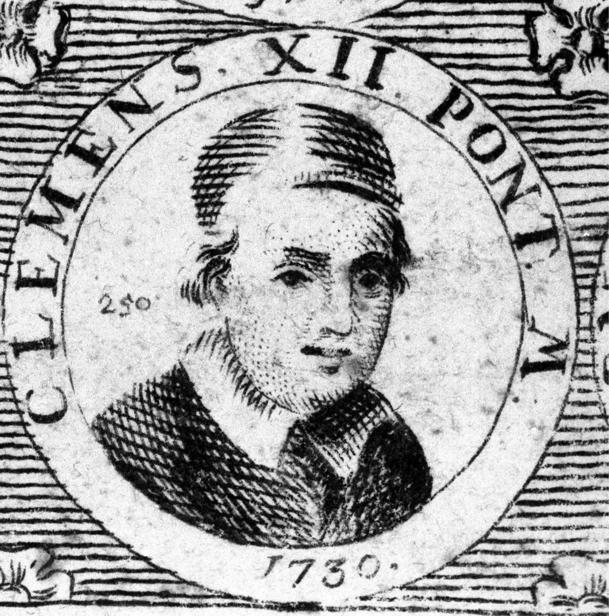 Porträtt av Clément XII (1652 - 1740). av Unknown artist