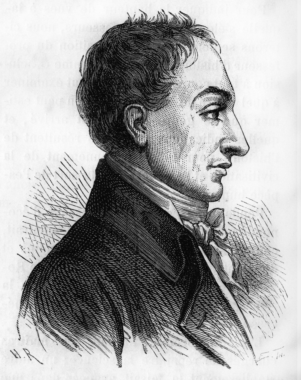 Porträtt av Constantin François de Chasseboeuf Comte de Volney - i "" Histoire de France"" av Henri Martin, sd. 1800-talet. av Unknown artist
