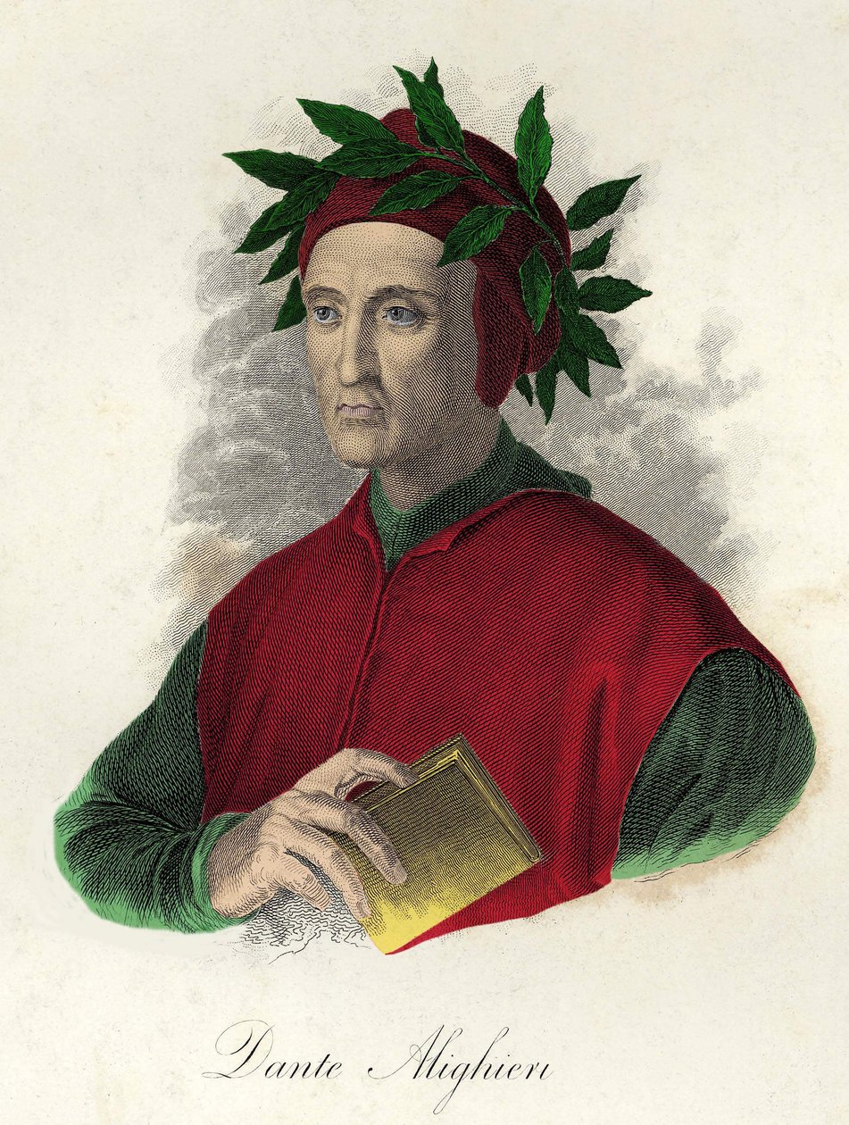 Porträtt av Dante (1265-1321) av Unknown artist