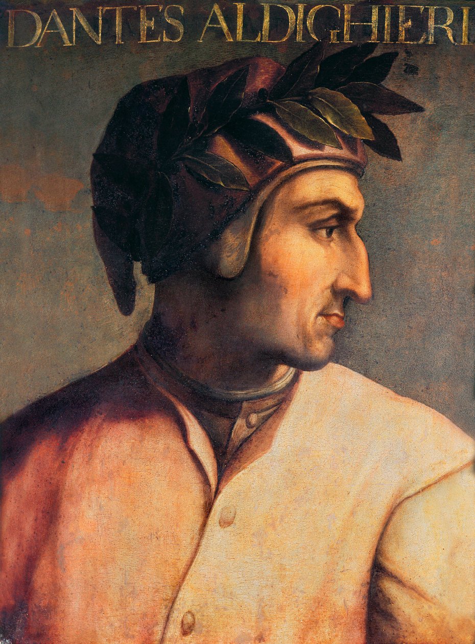 Porträtt av Dante Alighieri (1265-1321) av Unknown artist