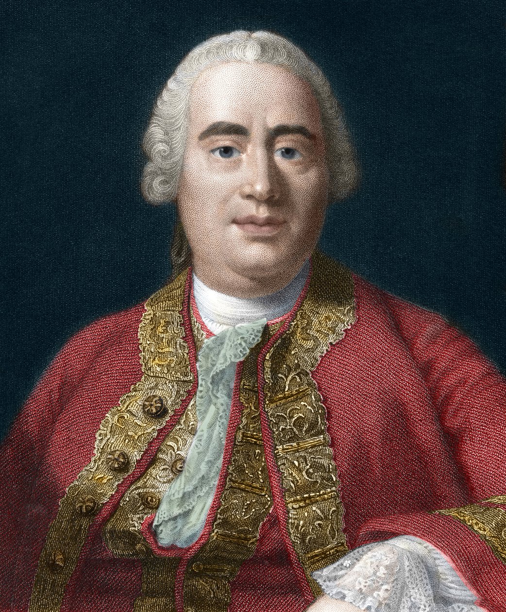 Porträtt av David Hume, skotsk filosof (1711-1776) - David Hume (1771-1776) skotsk filosof och historiker av Unknown artist
