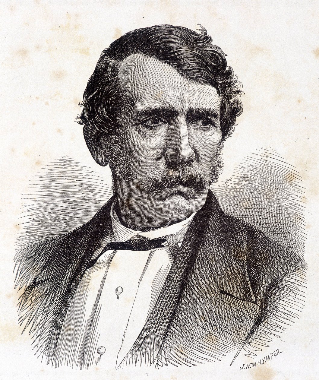 Porträtt av David Livingstone, brittisk missionär och upptäcktsresande (1813-1873) - i "" Tour du Monde", 2:a sem. 1875¿ av Unknown artist