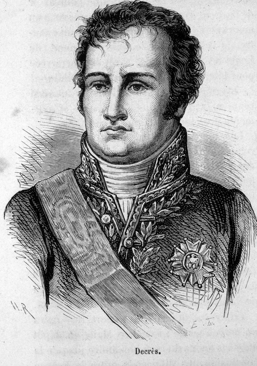 Porträtt av Denis Decres (1761-1820) fransk sjöman. av Unknown artist