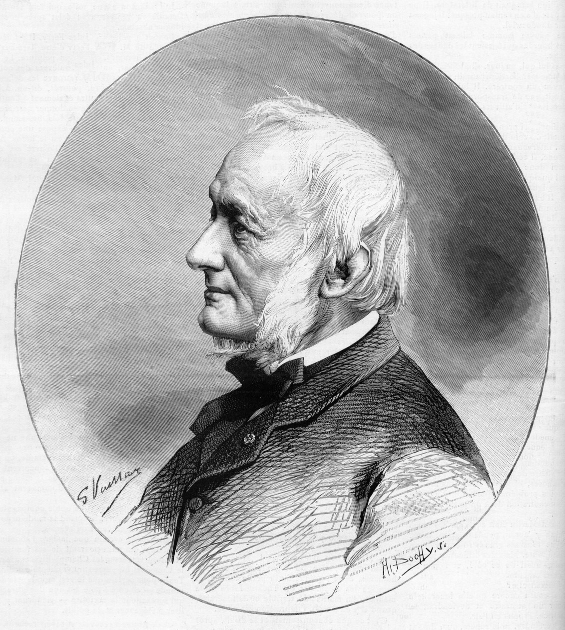 Porträtt av Desire Nisard (1806-1888) författare och medlem av den franska akademin vald 1850. av Unknown artist