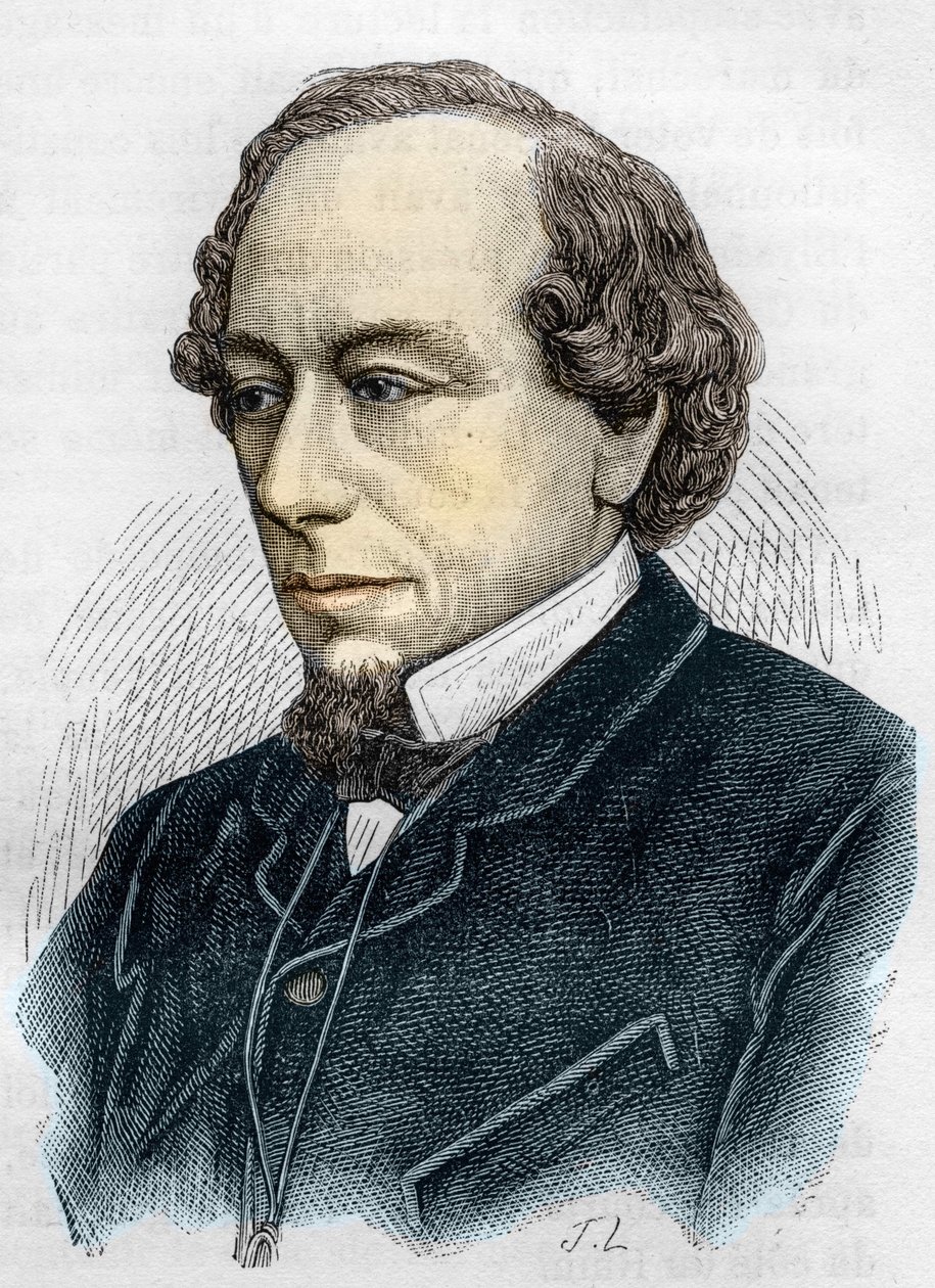 Porträtt av Disraeli Benjamin (Lord Beaconsfield av Unknown artist