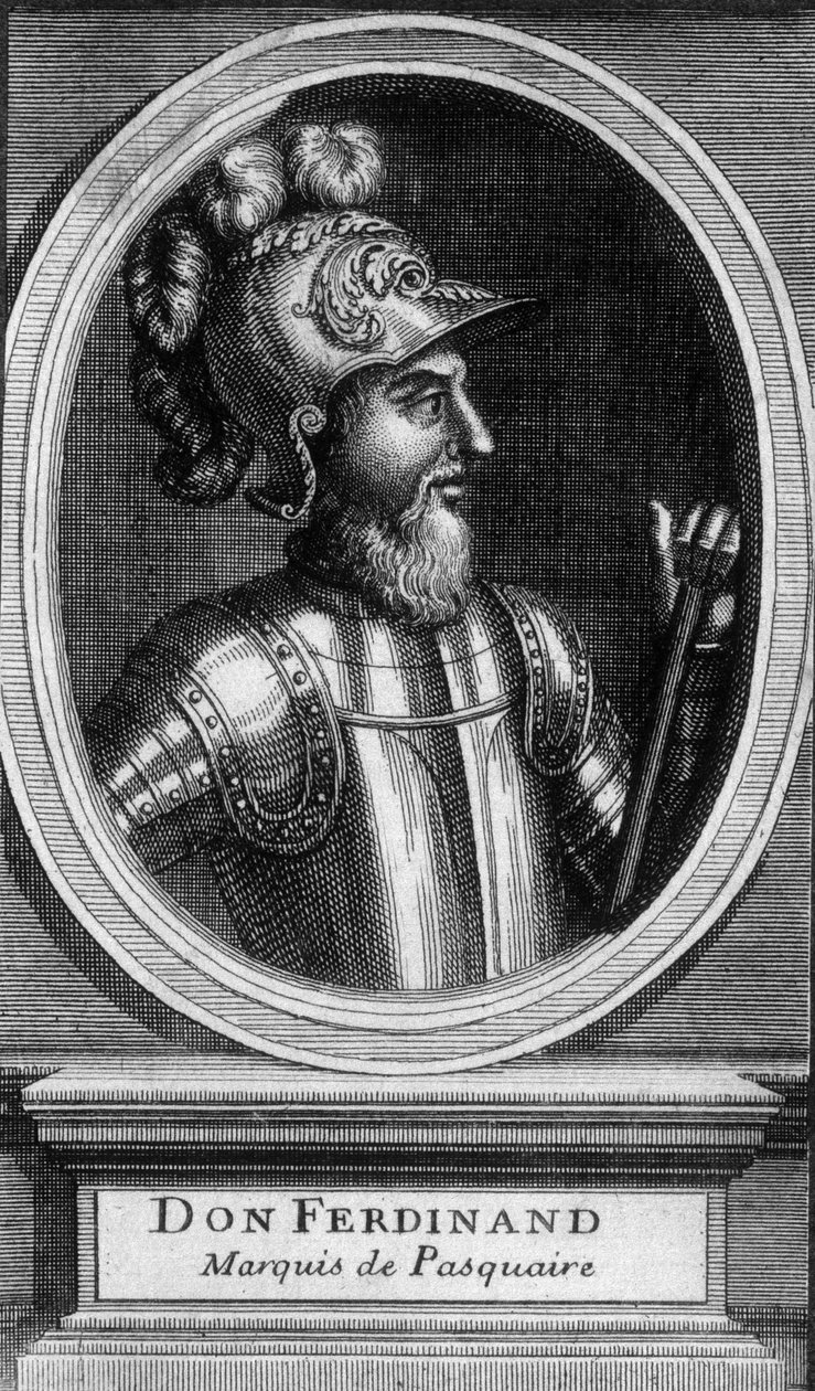 Porträtt av Don Ferdinand, Marquis de Pasquaire - n.d. av Unknown artist