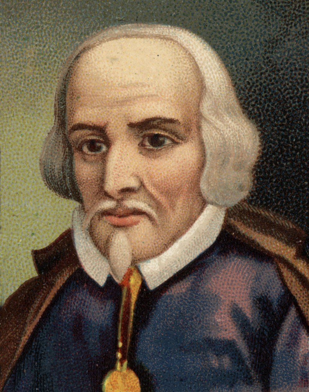 Porträtt av Don Pedro Calderon de la Barca (1600-1681), spansk dramatisk poet. av Unknown artist