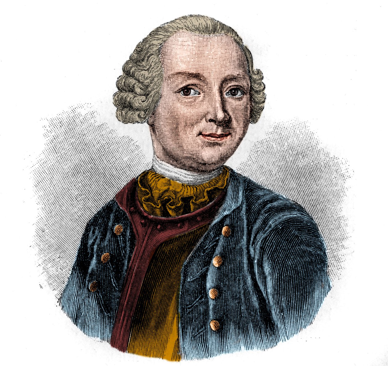 Porträtt av den tyska poeten EWALD CHRISTIAN VON KLEIST (1715-1759). av Unknown artist