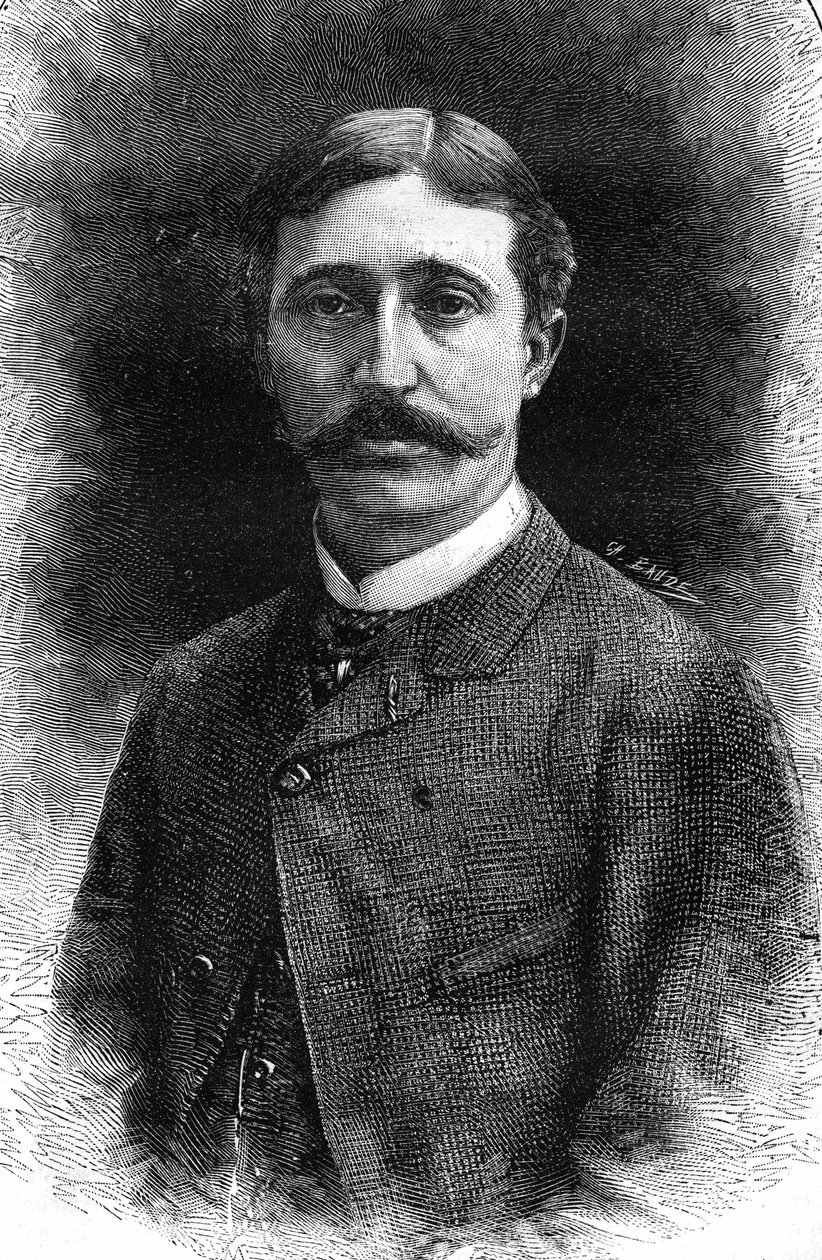 Porträtt av Edouard Detail, fransk målare (1848-1912). av Unknown artist