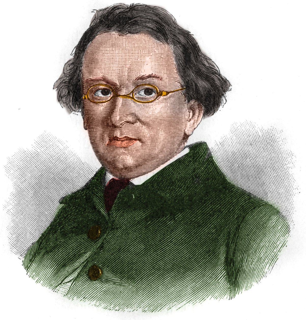 Porträtt av Eduard Morike (1804-1875), tysk romantisk författare. av Unknown artist