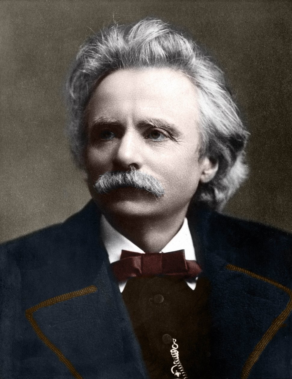 Porträtt av Edvard Grieg (1843 - 1907) norsk kompositör. av Unknown artist