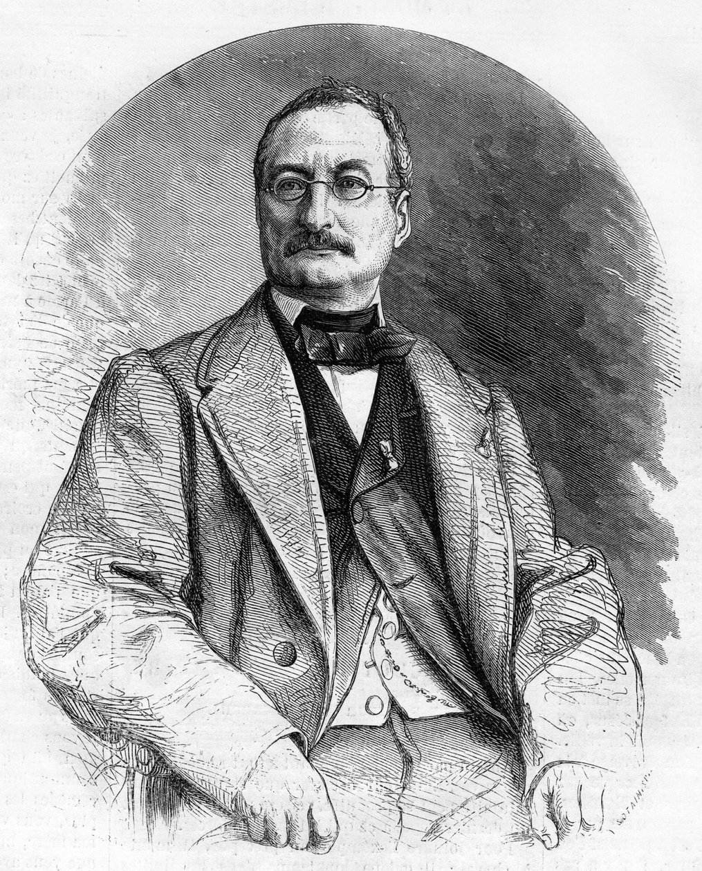 Porträtt av Elie Berthet Fransk författare från 1800-talet. av Unknown artist