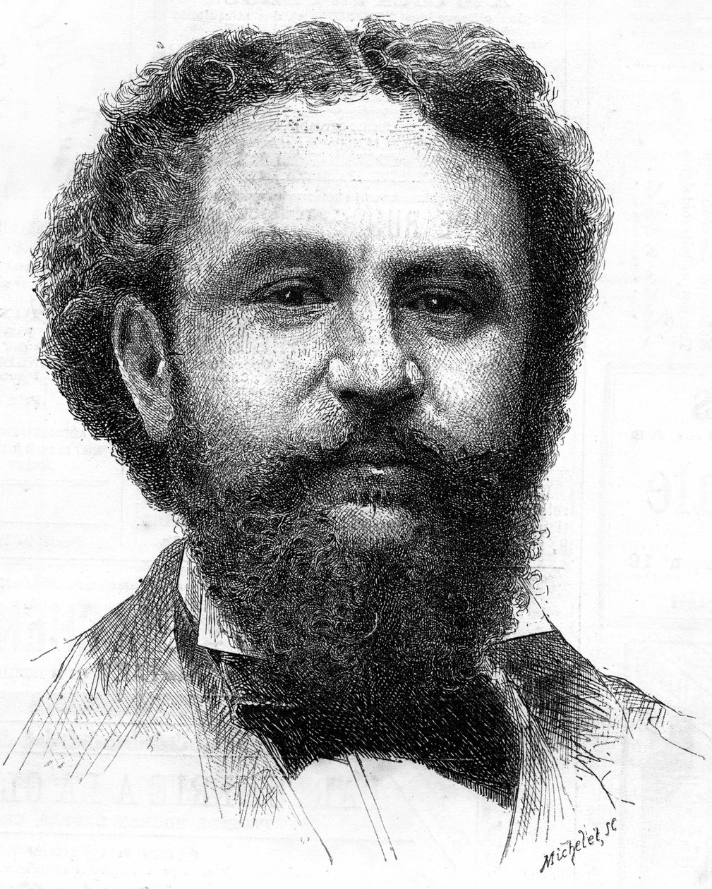Porträtt av Emile Bergerat (1845-1923), fransk författare. av Unknown artist