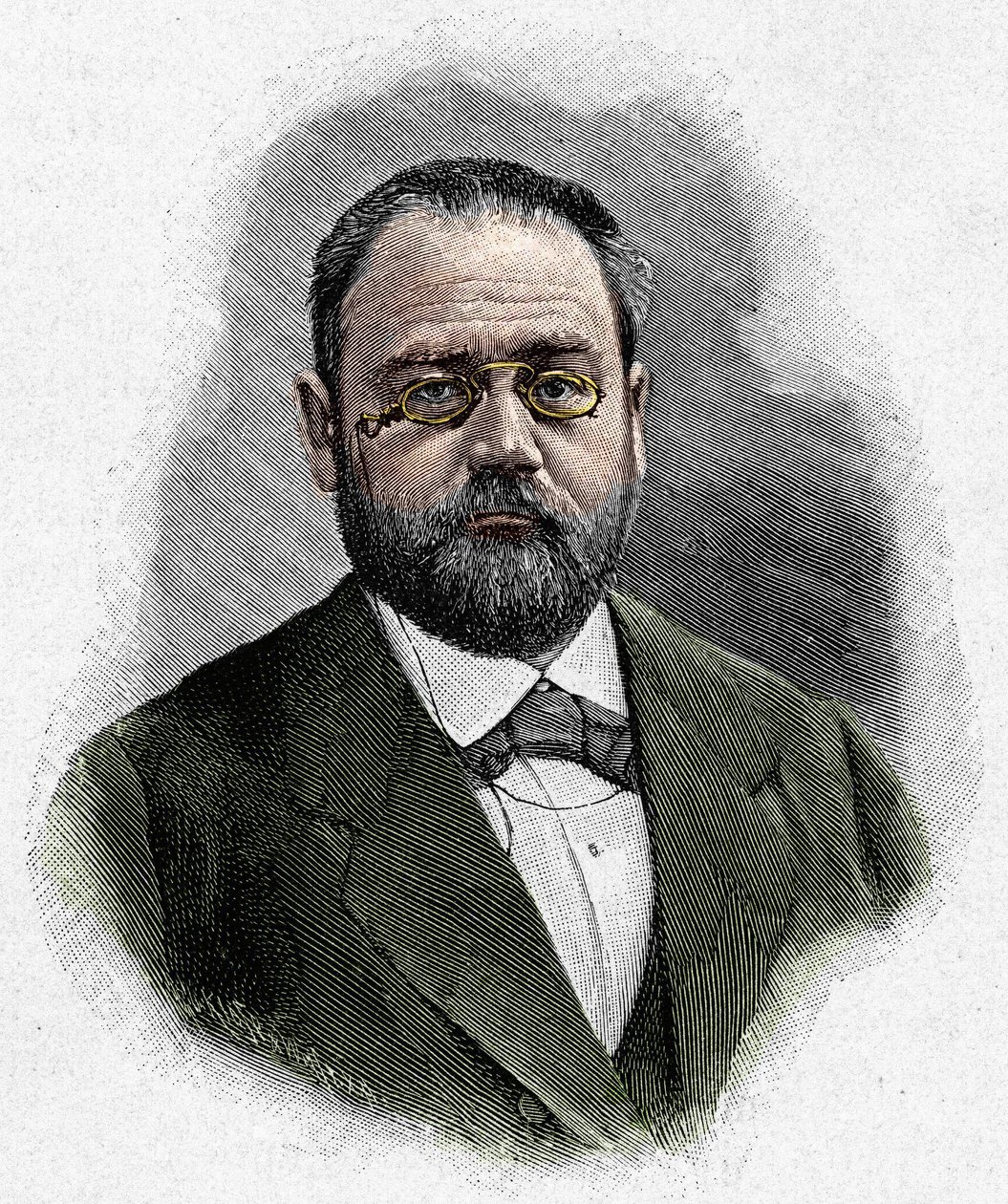 Porträtt av Emile Zola (1840-1902) av Unknown artist