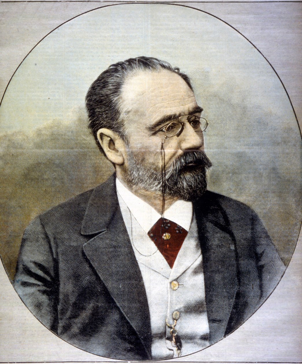 Porträtt av Emile Zola av Unknown artist