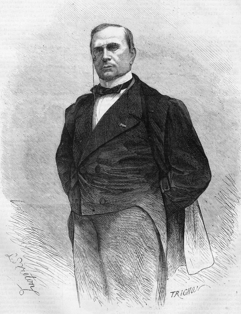 Porträtt av Emile de Girardin (1806-1881), fransk publicist och politiker, grundare av den moderna pressen. av Unknown artist