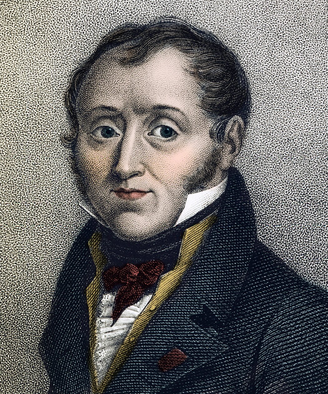 Porträtt av Emmanuel de Las Cases (1766-1842) fransk historiker - gravyr från 1800-talet av Unknown artist