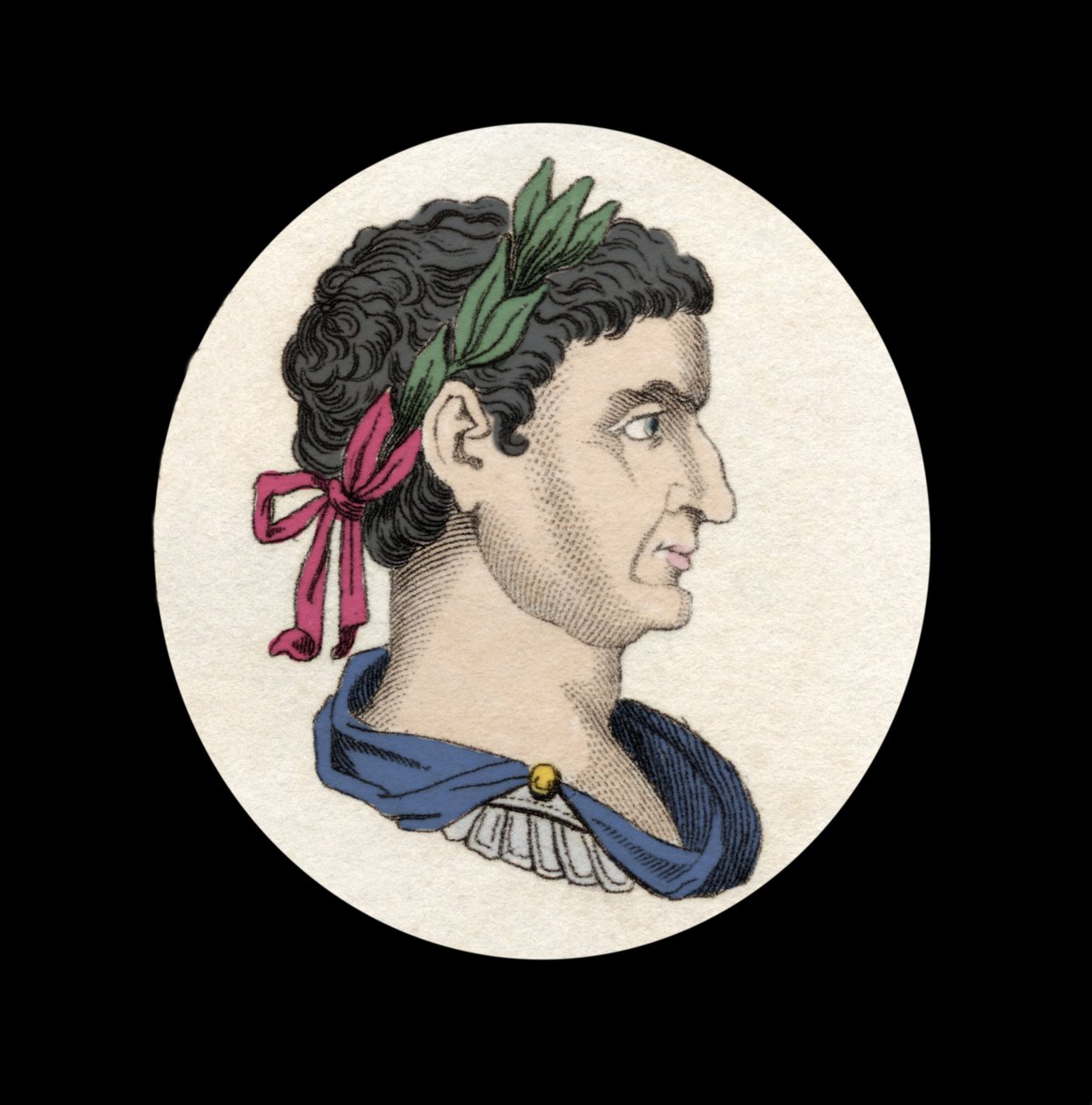 Porträtt av kejsar Trajanus (Marcus Ulpius Traianus) (98-117 e.Kr.). av Unknown artist
