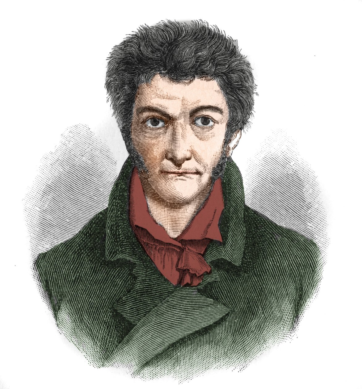 Porträtt av Ernst Theodor Wilhelm Hoffmann (1776-1822), tysk romantisk författare. av Unknown artist