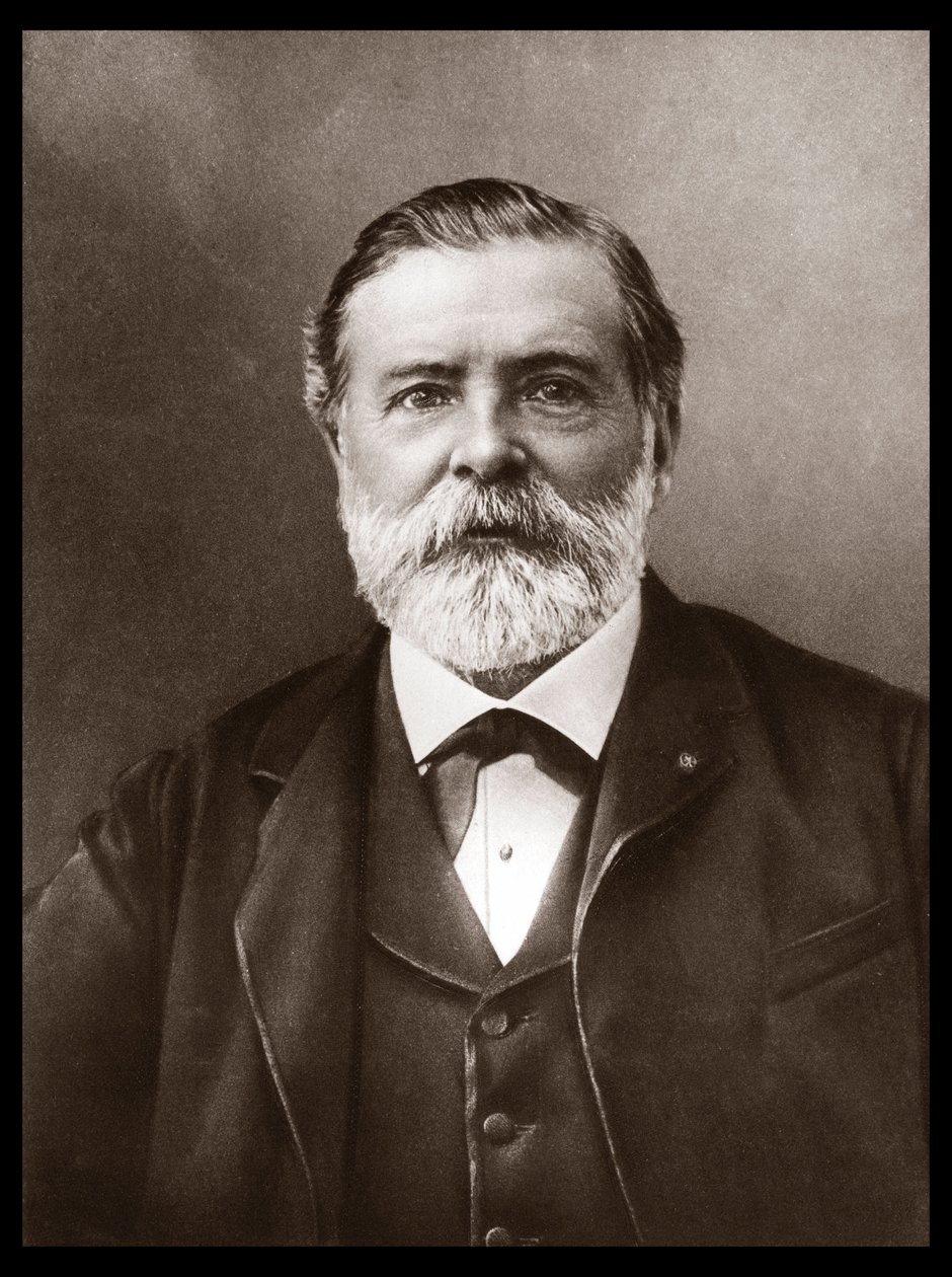 Porträtt av Etienne-Jules Marey (1830-1904); engelsk vetenskapsman och kronofotograf; uppfinnare av sfygmograf och en pionjär inom fotografi och film. Foto av Nadar, Paul (1856-1939). av Unknown artist