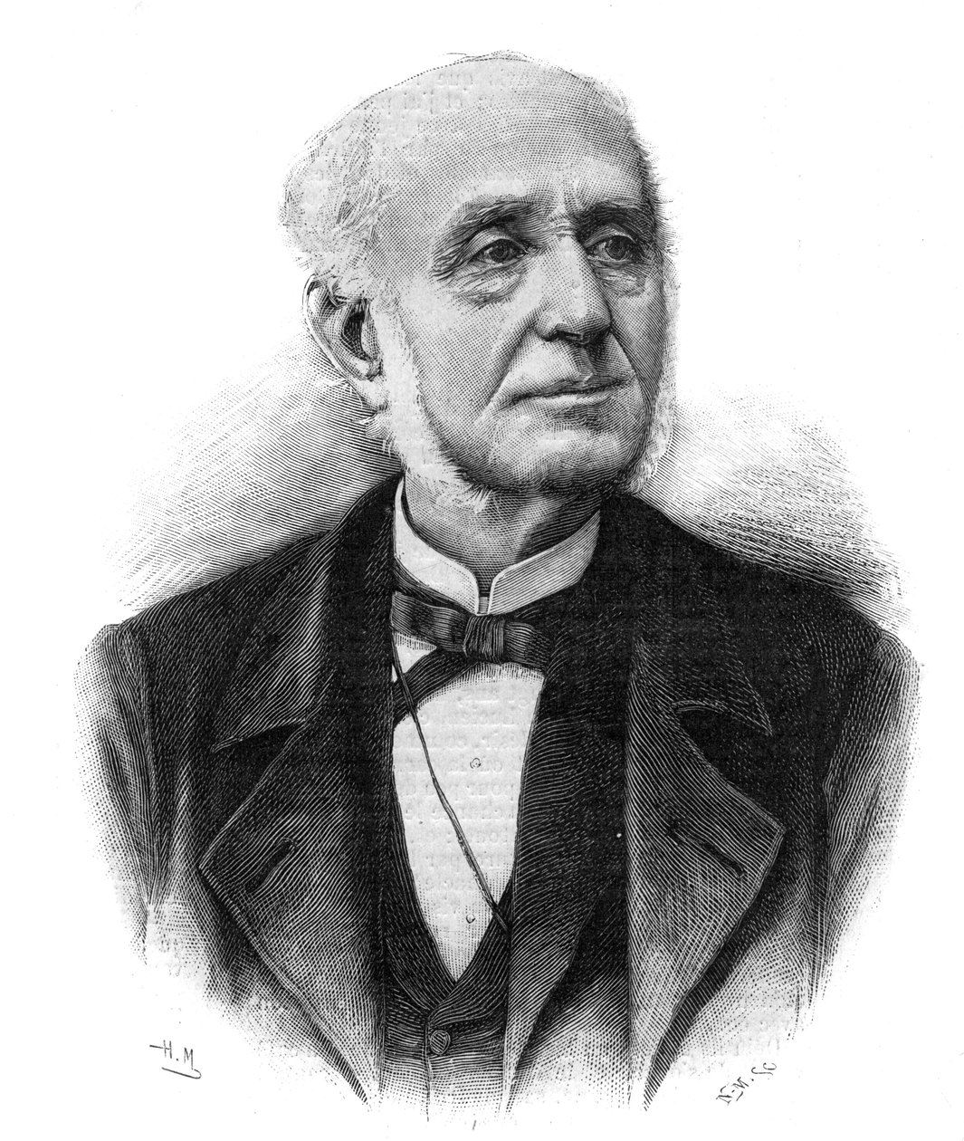 Porträtt av Etienne Arago (1802-1892) dramatisk författare, politiker, borgmästare i Paris av Unknown artist