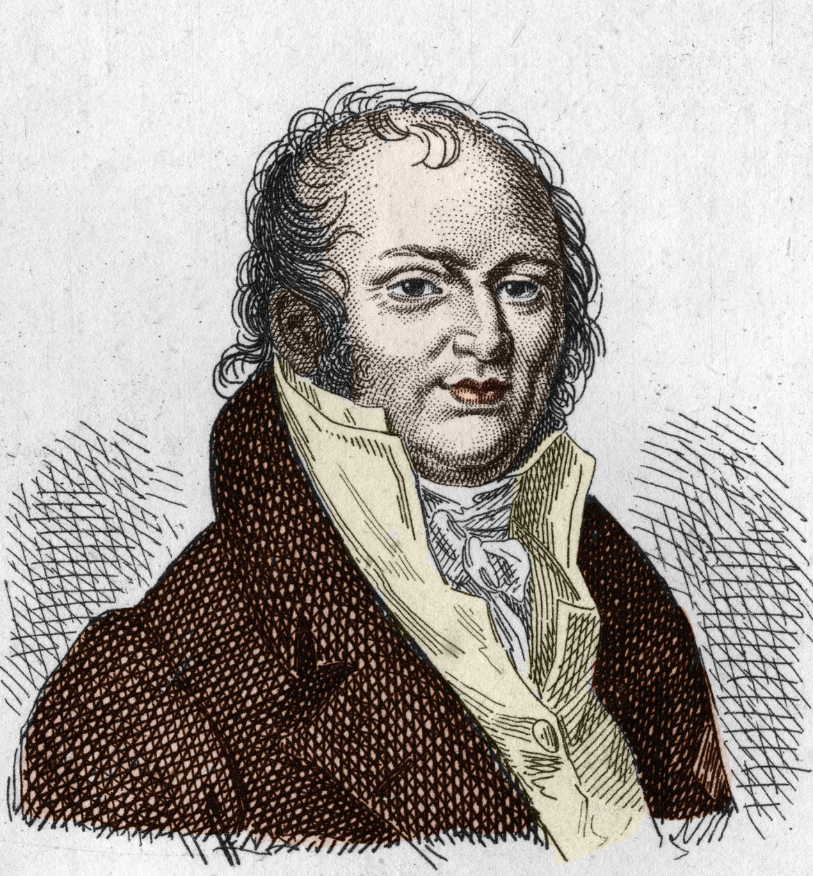 Porträtt av Etienne Geoffroy Saint Hilaire Saint Hilaire (Saint-Hilaire) (1772-1844), fransk naturforskare. Gravyr från 1835. av Unknown artist