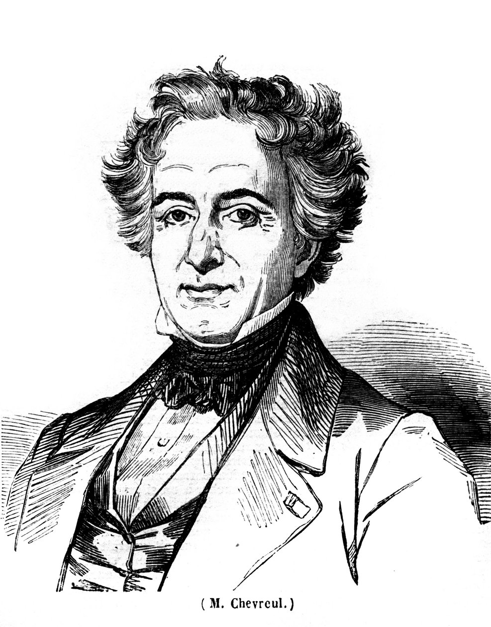 Porträtt av Eugene Chevreuil (1786-1889), fransk målare. av Unknown artist