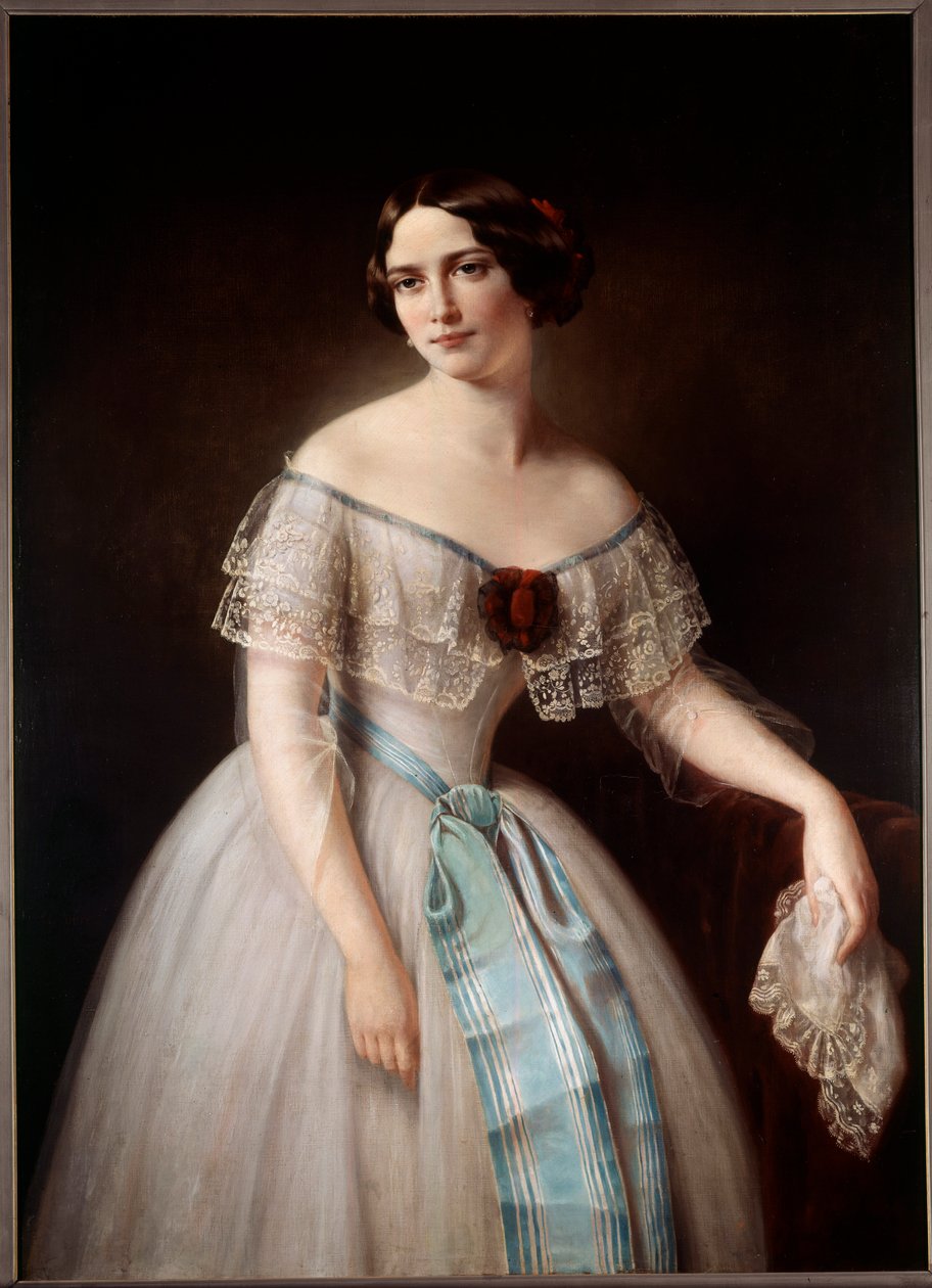 Porträtt av Fanny Cerrito (1817-1909) dansare Anonym målning. 1800-talets Paris. Library of the Musee De l