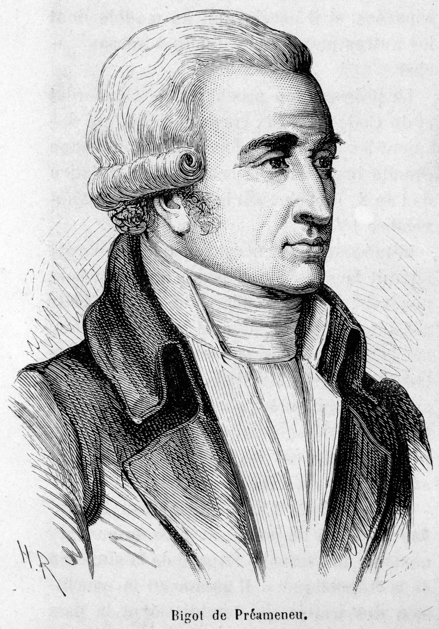 Porträtt av Felix Julien Jean Bigot de Preameneu (1747-1825), fransk advokat och politiker. av Unknown artist