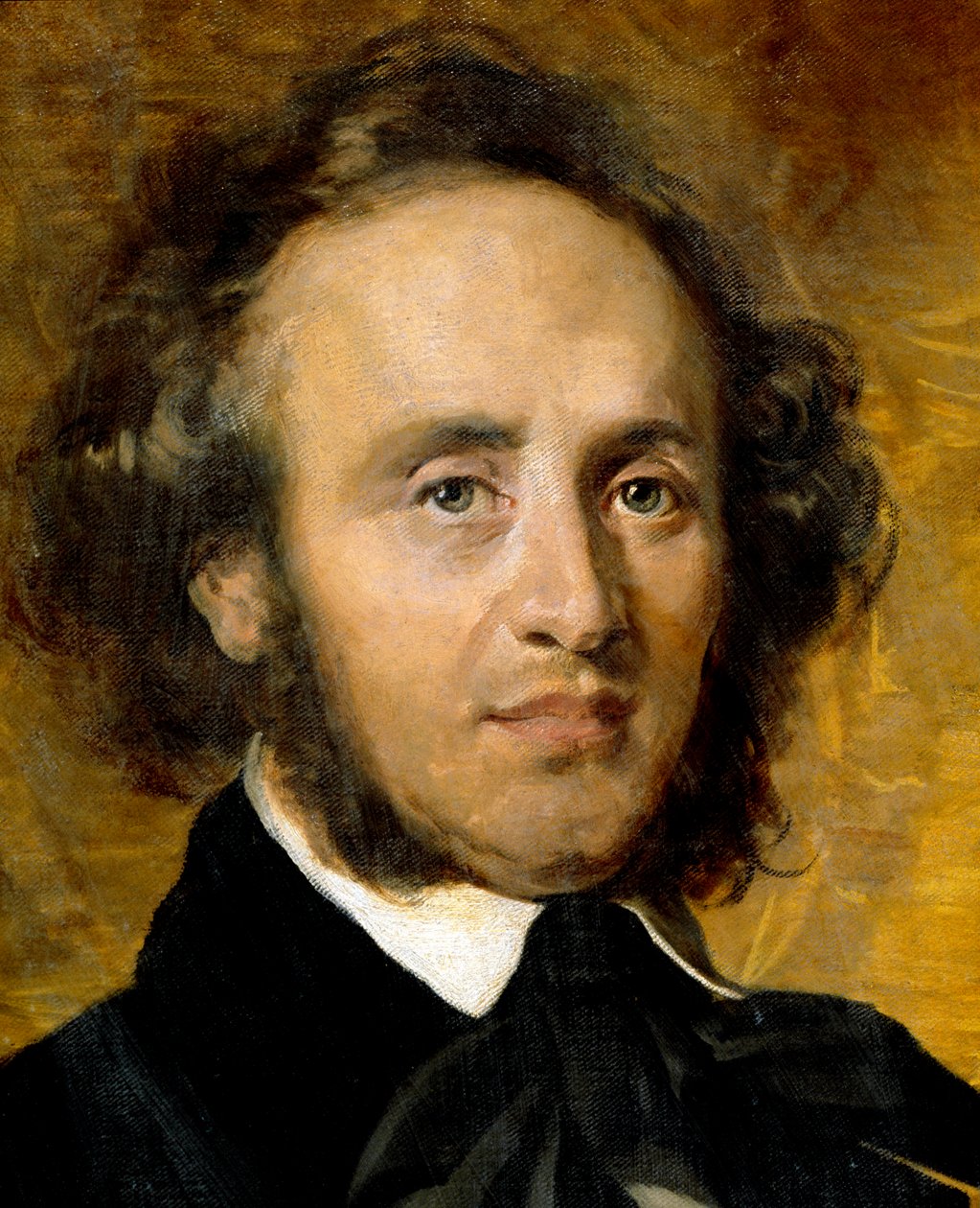 Porträtt av Felix Mendelssohn Bartholdy (1809-1847), tysk kompositör. av Unknown artist