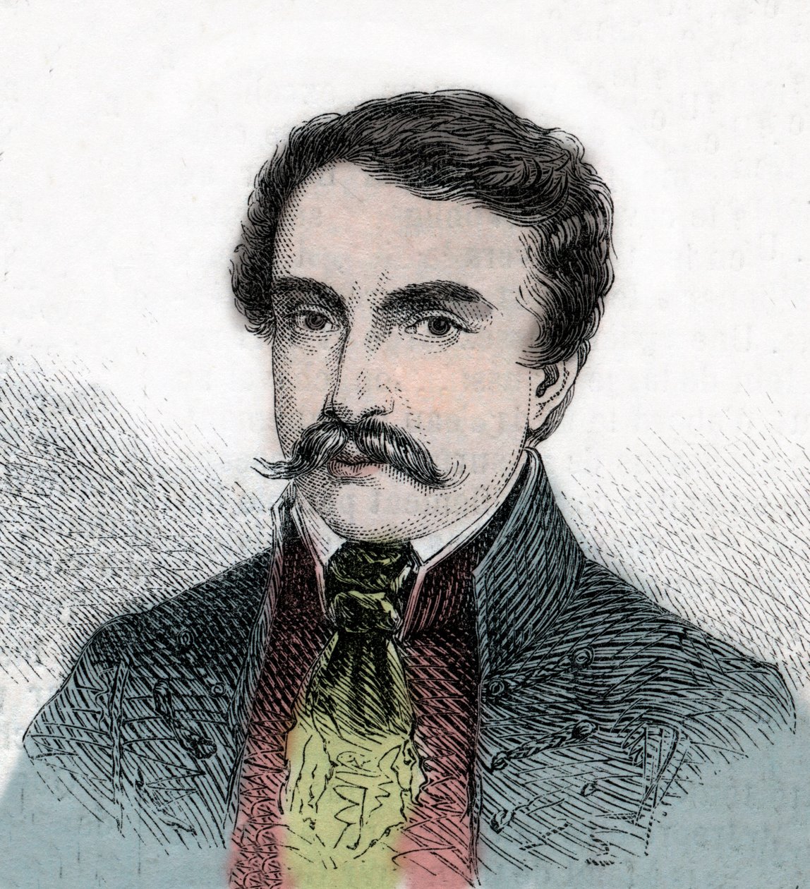 Porträtt av Ferenc Deak (1803-1876), ungersk politiker - Gravyr från "The Illustrous World"" av Unknown artist