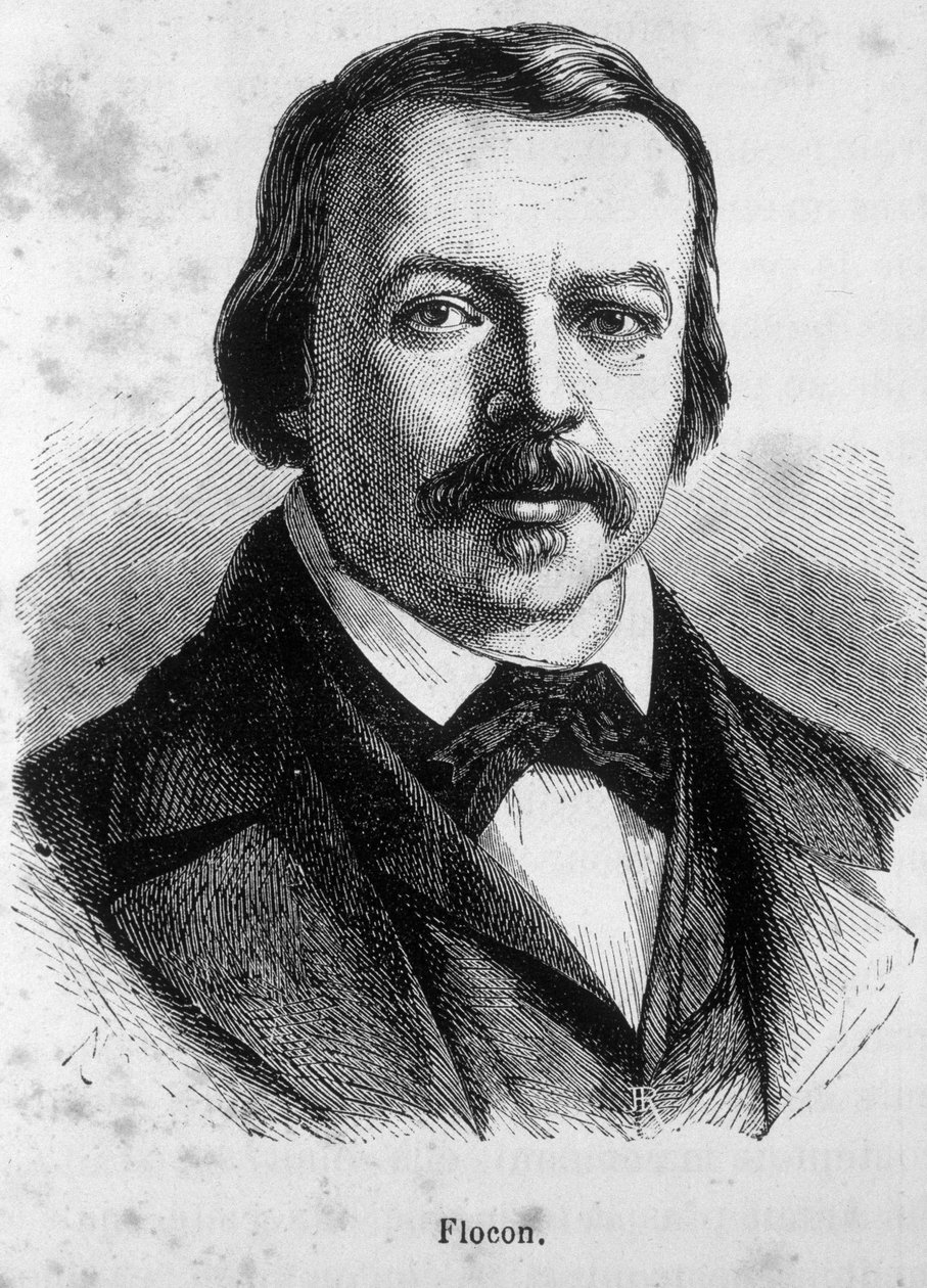Porträtt av Flocon, fransk journalist och politiker (1800 - 1866) av Unknown artist