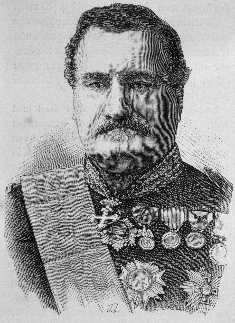 Porträtt av Forey, marskalk av Frankrike (1804 - 1872) av Unknown artist