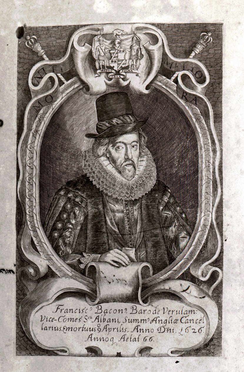 Porträtt av Francis Bacon (1561 - 1626). av Unknown artist