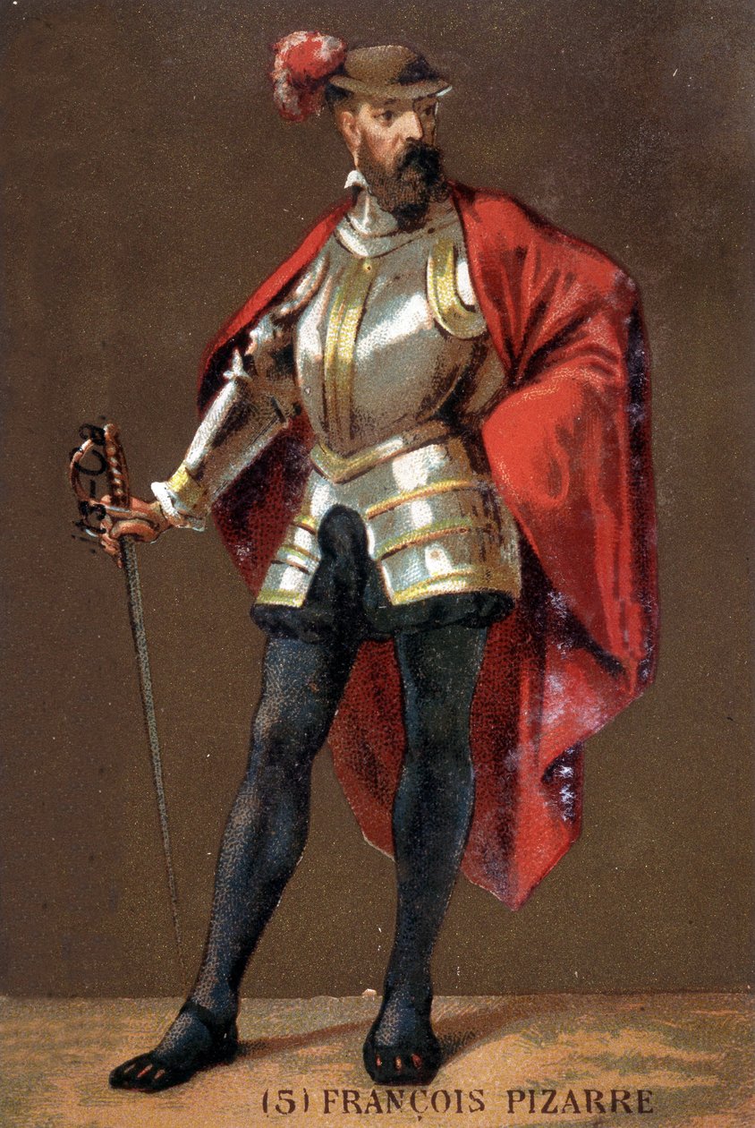 Porträtt av Francisco Pizarro (i fr. Francois Pizarre av Unknown artist