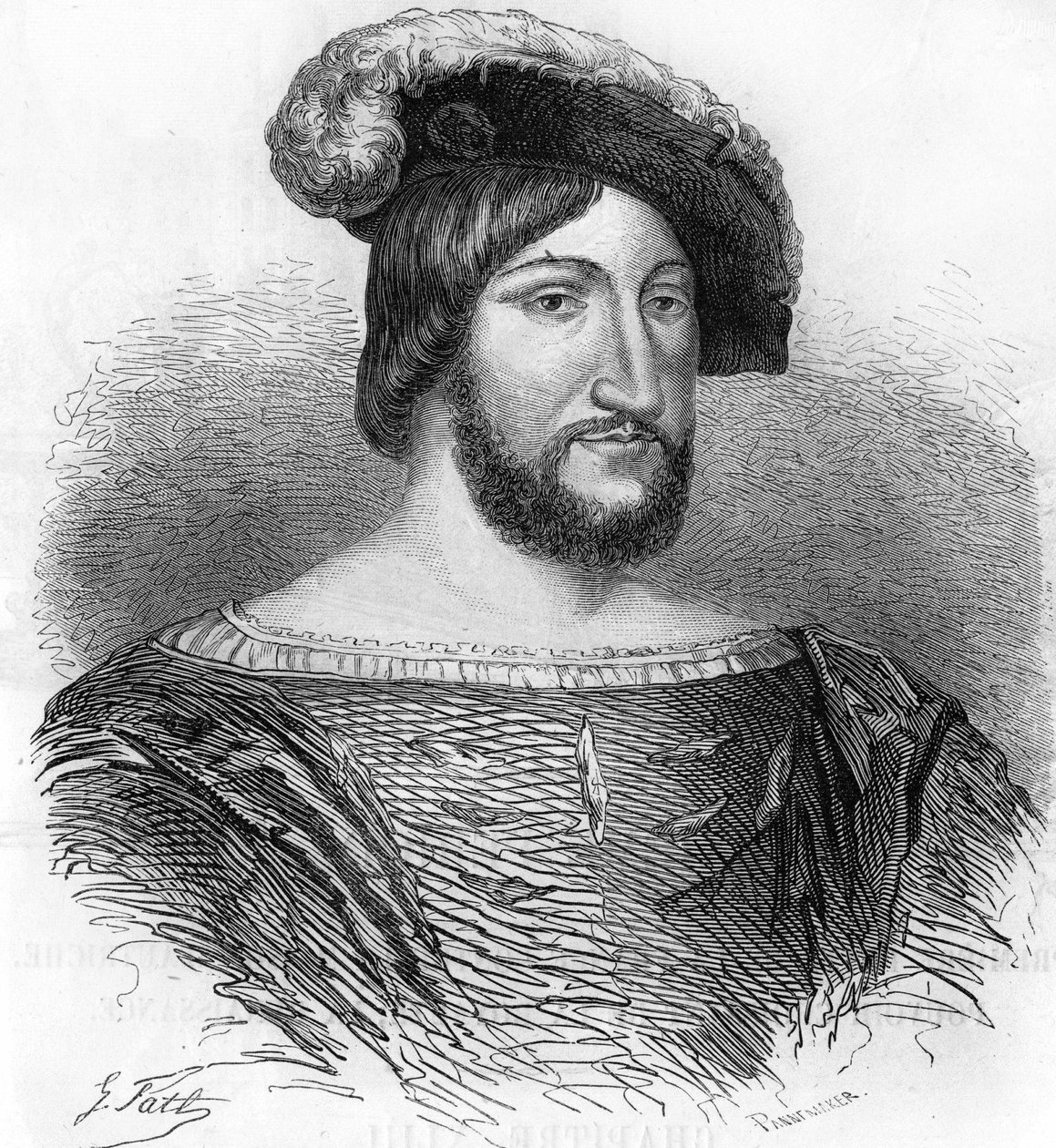 Porträtt av Francois 1:e kung av Frankrike (1494-1547). av Unknown artist