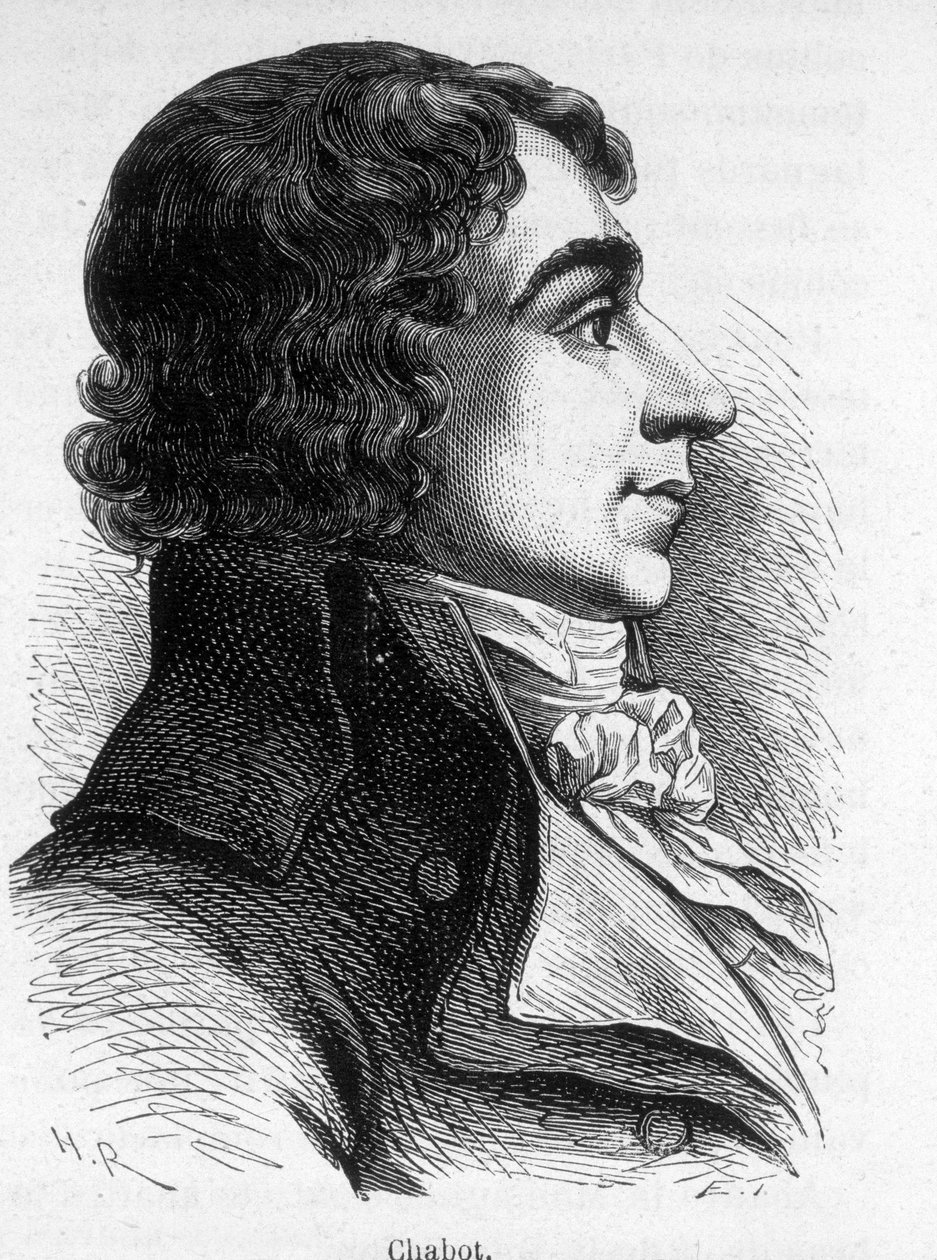 Porträtt av Francois Chabot (1759-1794), fransk politiker. av Unknown artist