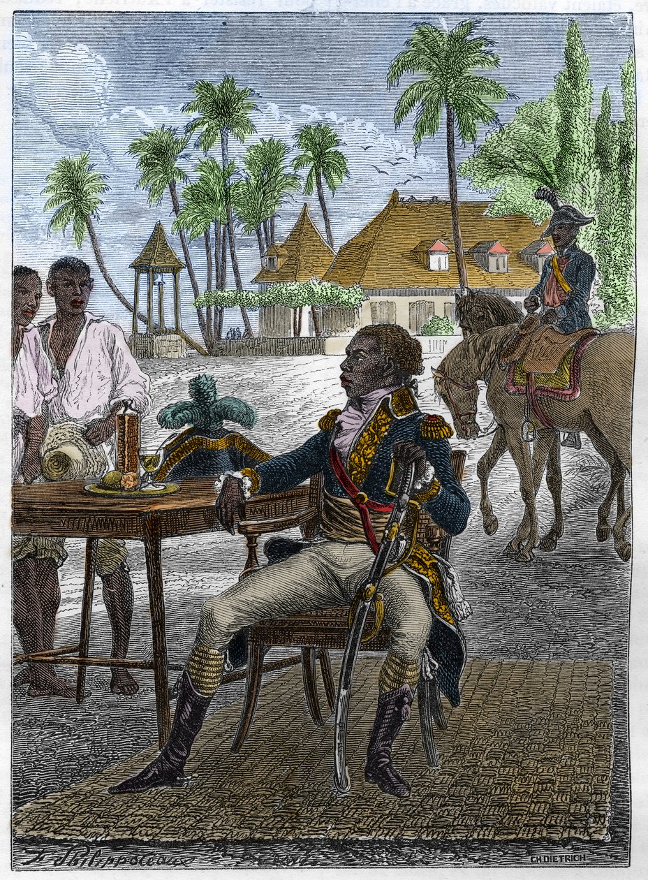 Porträtt av Francois Dominique Toussaint känd som "Toussaint-Louverture" (Toussaint Louverture av Unknown artist