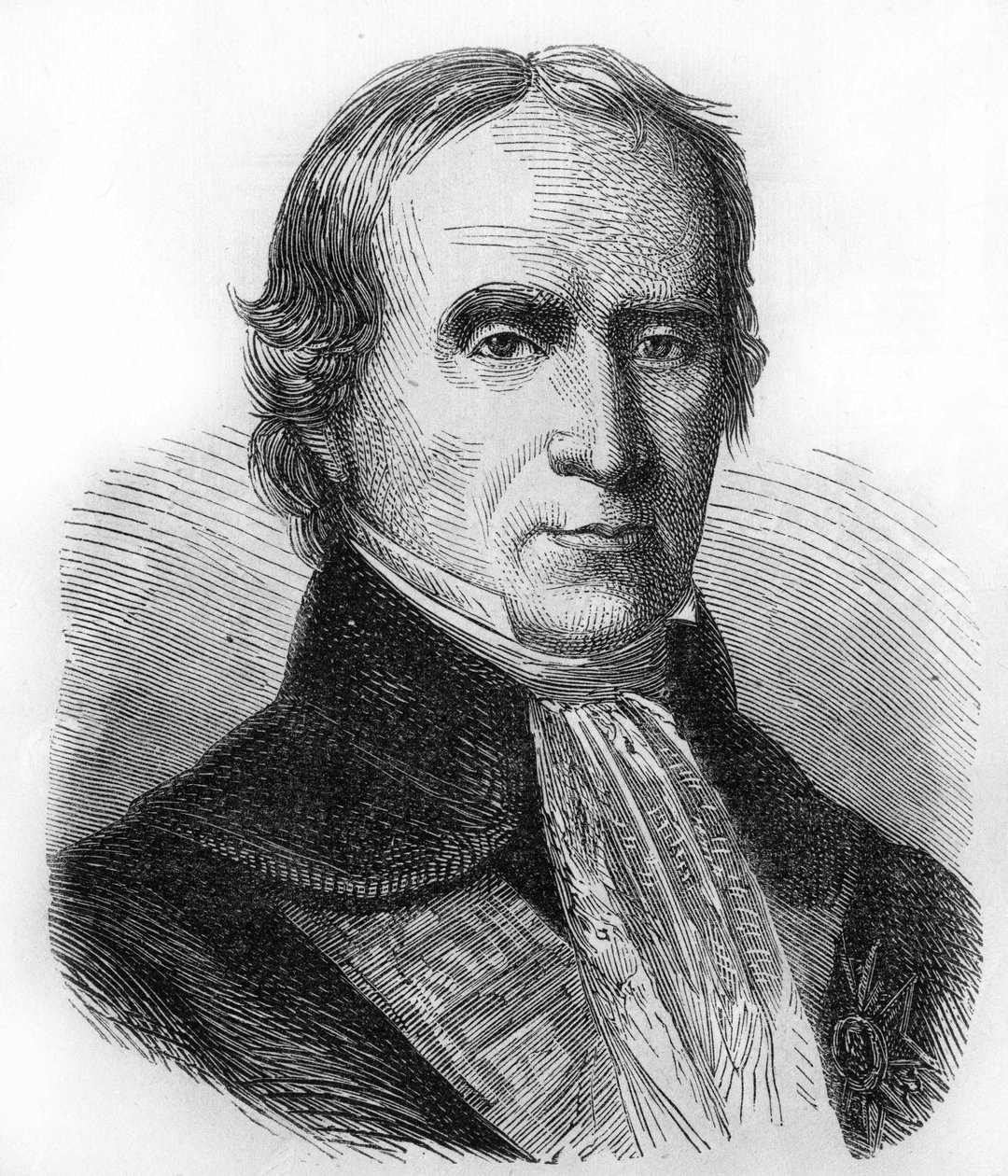 Porträtt av François Barbé Marbois. 1745-1837. Konsul i USA och sedan intendant i Santo Domingo. Gravyr från 1866. av Unknown artist