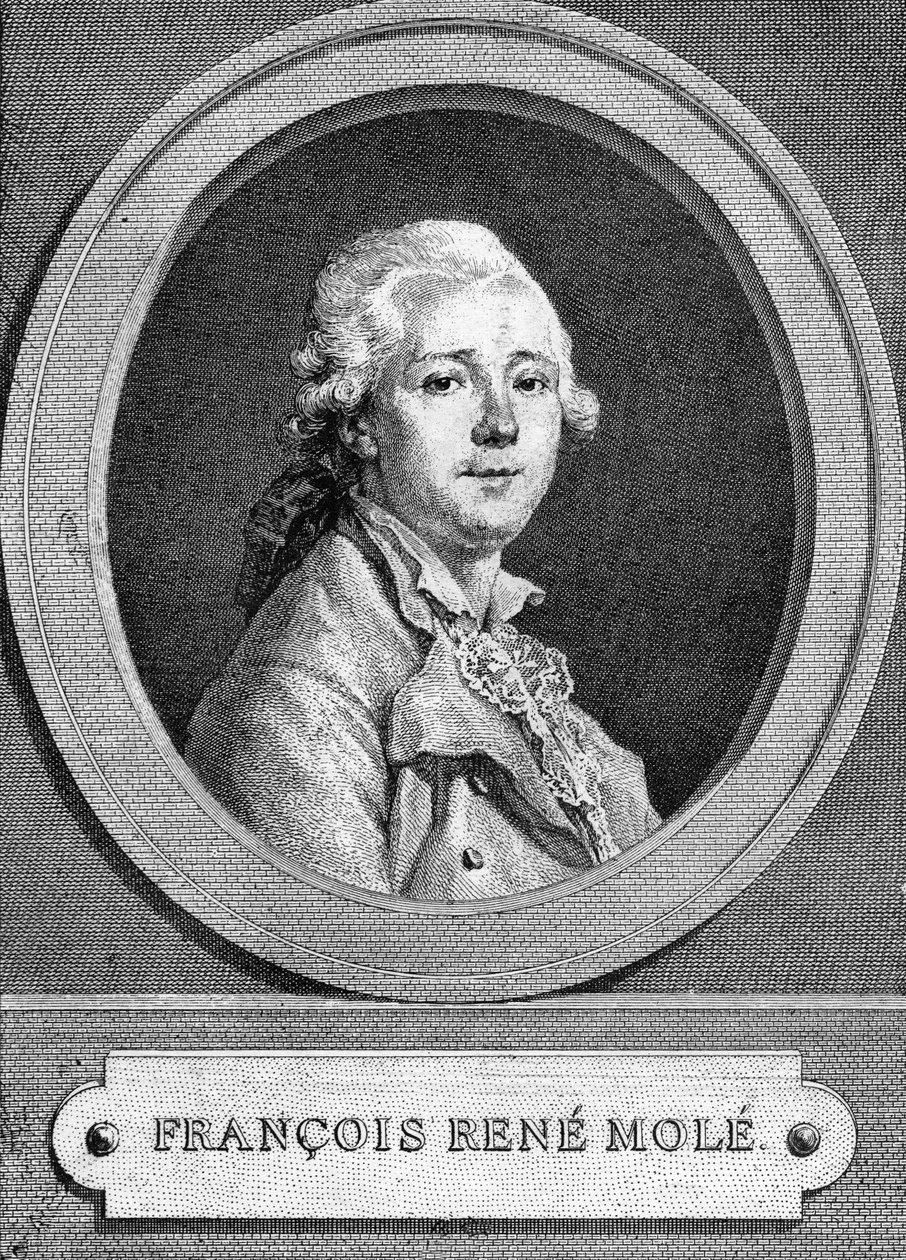 Porträtt av François René Molé (1734-1802).Fransk skådespelare. av Unknown artist