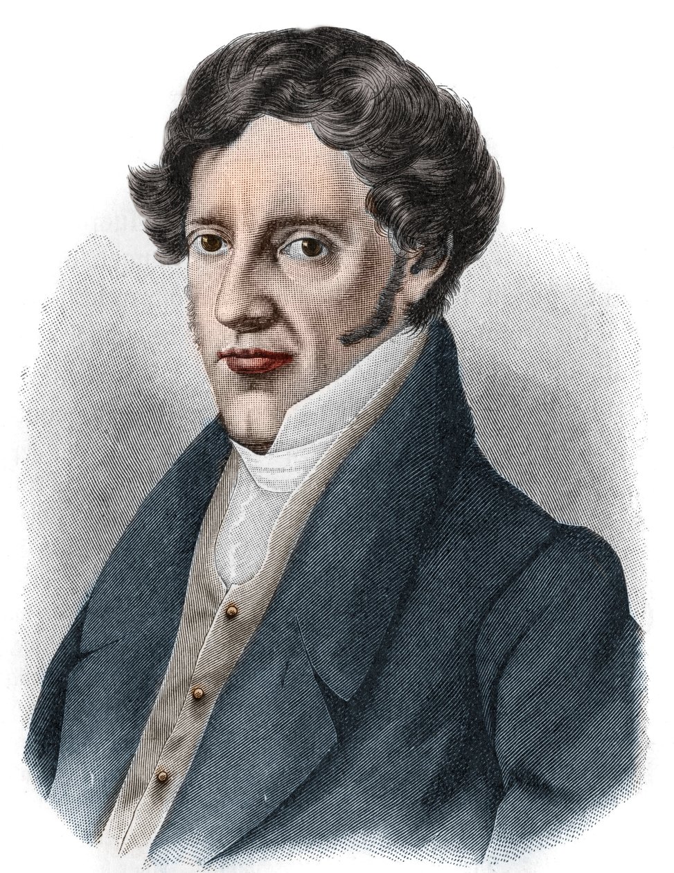 Porträtt av Franz Grillparzer (1791-1872), österrikisk dramatiker. av Unknown artist